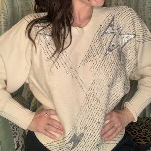 VINTAGE Della Knit Embellished Sweater